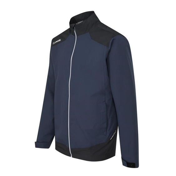 Ping AquaDrive Waterproof Wasserdichte Herrenjacke, oxford blue/black