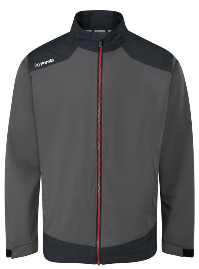 Ping AquaDrive Waterproof Wasserdichte Herrenjacke, schwarz/asphalt