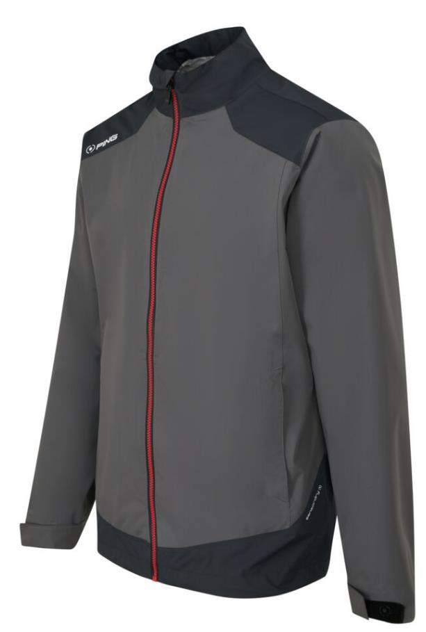 Ping AquaDrive Waterproof Wasserdichte Herrenjacke, schwarz/asphalt