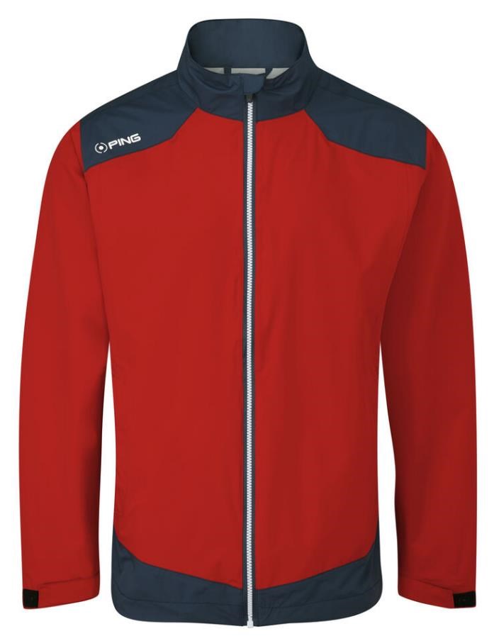 Ping AquaDrive Waterproof Wasserdichte Herrenjacke, classic red/oxford blue