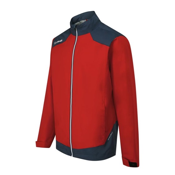 Ping AquaDrive Waterproof Wasserdichte Herrenjacke, classic red/oxford blue