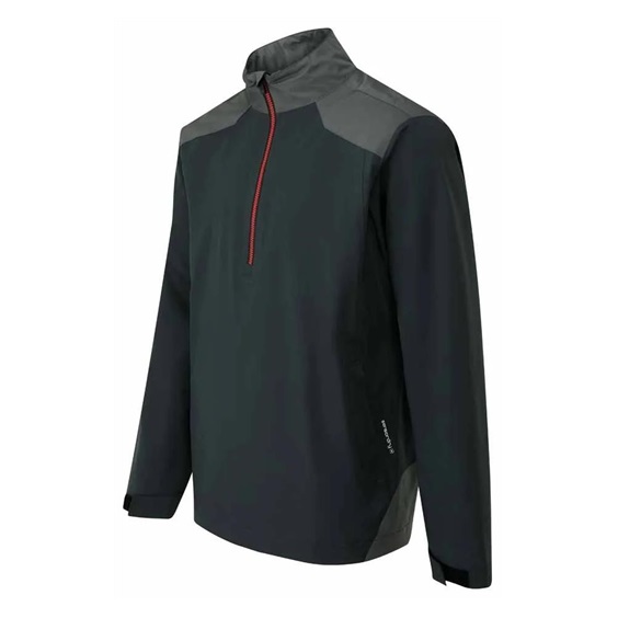 Ping AquaDrive Half-Zip Waterproof Wasserdichte Herrenjacke, black/asphalt