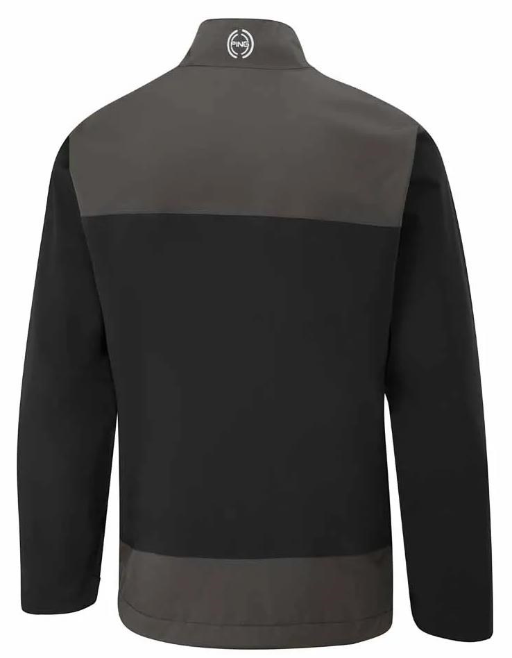Ping AquaDrive Half-Zip Waterproof Wasserdichte Herrenjacke, black/asphalt