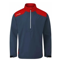 Ping AquaDrive Half-Zip Waterproof Wasserdichte Herrenjacke, oxford blue/classic red