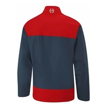 Ping AquaDrive Half-Zip Waterproof Wasserdichte Herrenjacke, oxford blue/classic red