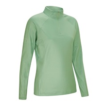 Ping Jasmine Printed long Sleeve Damen Poloshirt, eucalyptus multi