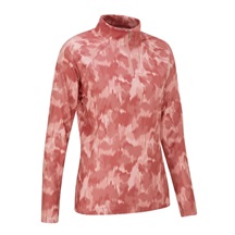 Ping Jasmine Printed long Sleeve Damen Poloshirt, rose multi