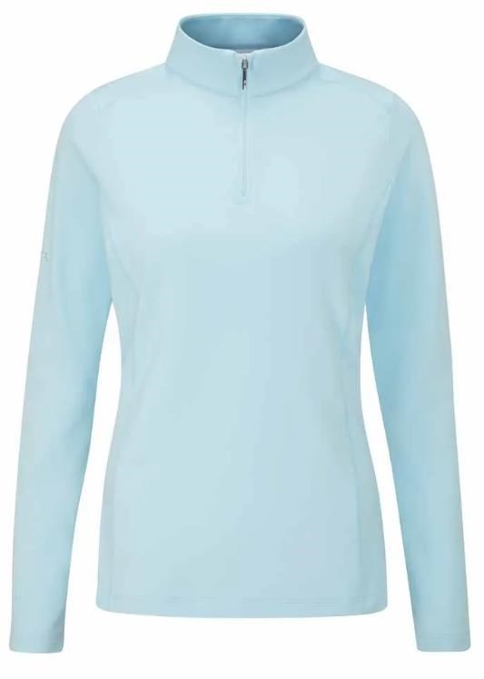 PING Aveline Half Zip Damen Poloshirt, crystal blue