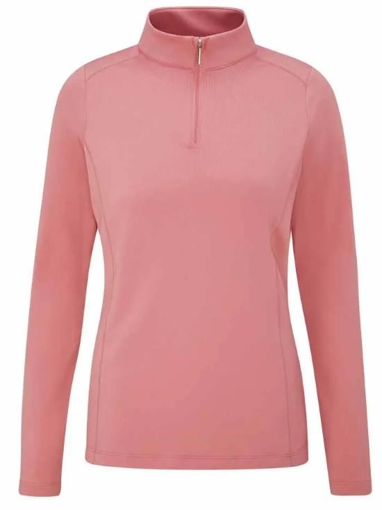 PING Aveline Half Zip Damen Poloshirt, muted pink