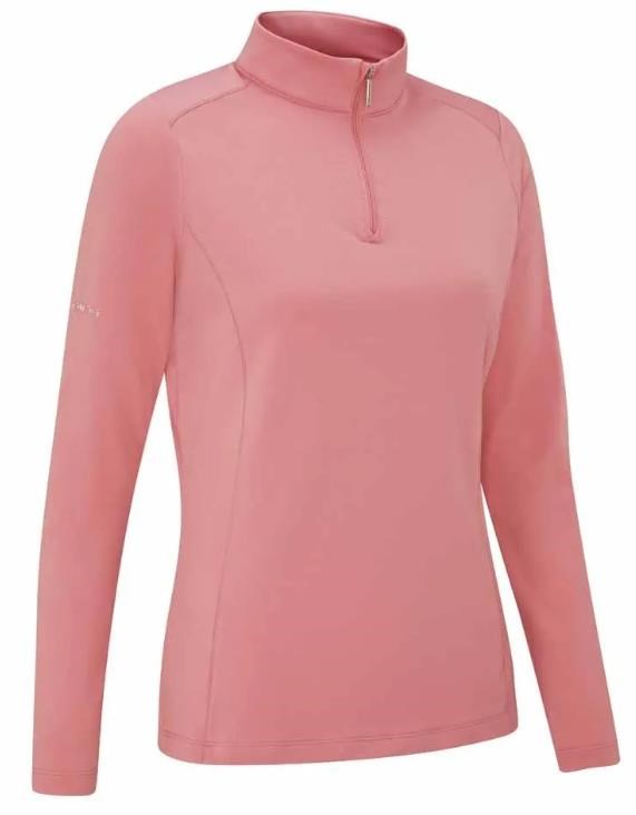 PING Aveline Half Zip Damen Poloshirt, muted pink