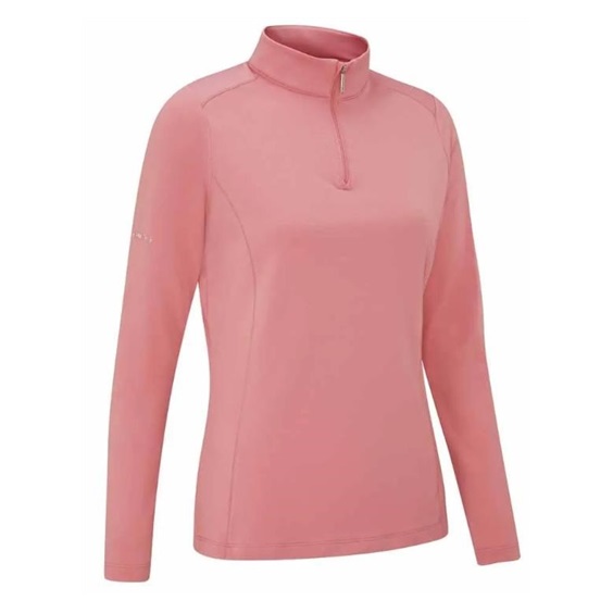 PING Aveline Half Zip Damen Poloshirt, muted pink