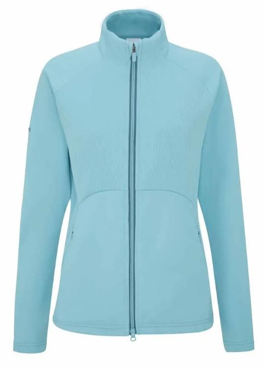 Ping Catherine Full zip fleece Damen Poloshirt, oasis