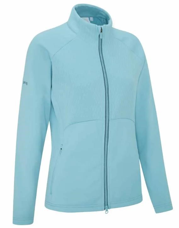 Ping Catherine Full zip fleece Damen Poloshirt, oasis
