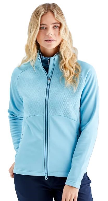 Ping Catherine Full zip fleece Damen Poloshirt, oasis