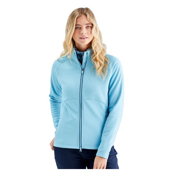 Ping Catherine Full zip fleece Damen Poloshirt, oasis