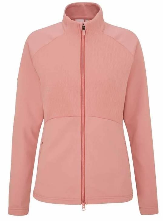 Ping Catherine Full zip fleece Damen Poloshirt, rosa