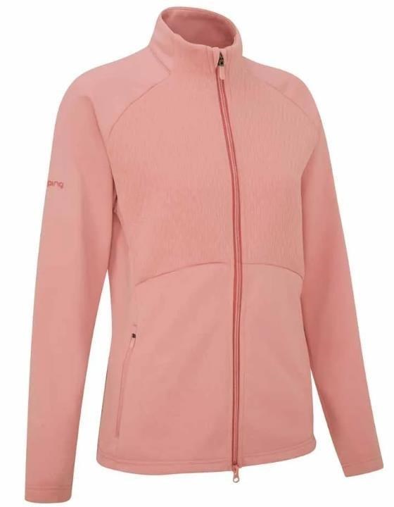 Ping Catherine Full zip fleece Damen Poloshirt, rosa