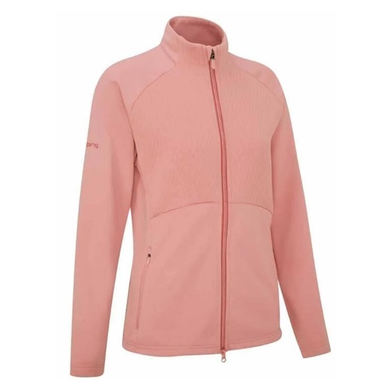 Ping Catherine Full zip fleece Damen Poloshirt, rosa