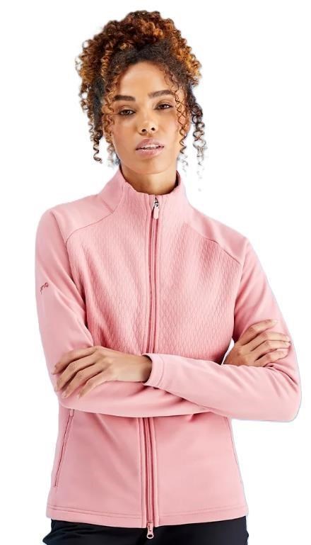 Ping Catherine Full zip fleece Damen Poloshirt, rosa