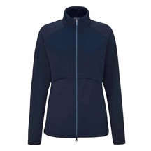 Ping Catherine Full zip fleece Damen Poloshirt, dunkelblau