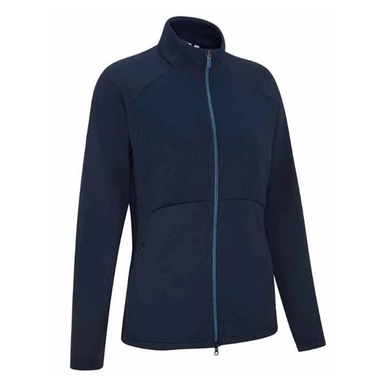 Ping Catherine Full zip fleece Damen Poloshirt, dunkelblau
