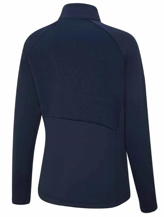Ping Catherine Full zip fleece Damen Poloshirt, dunkelblau
