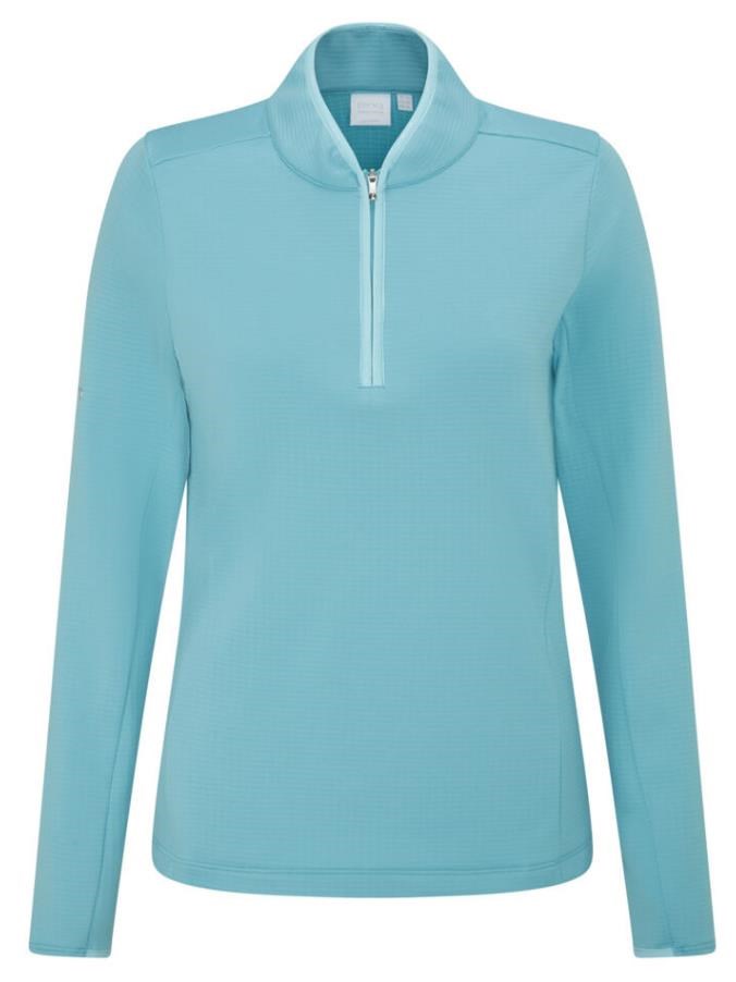 Ping Abigale Performance FleeceDamen Poloshirt, oasis