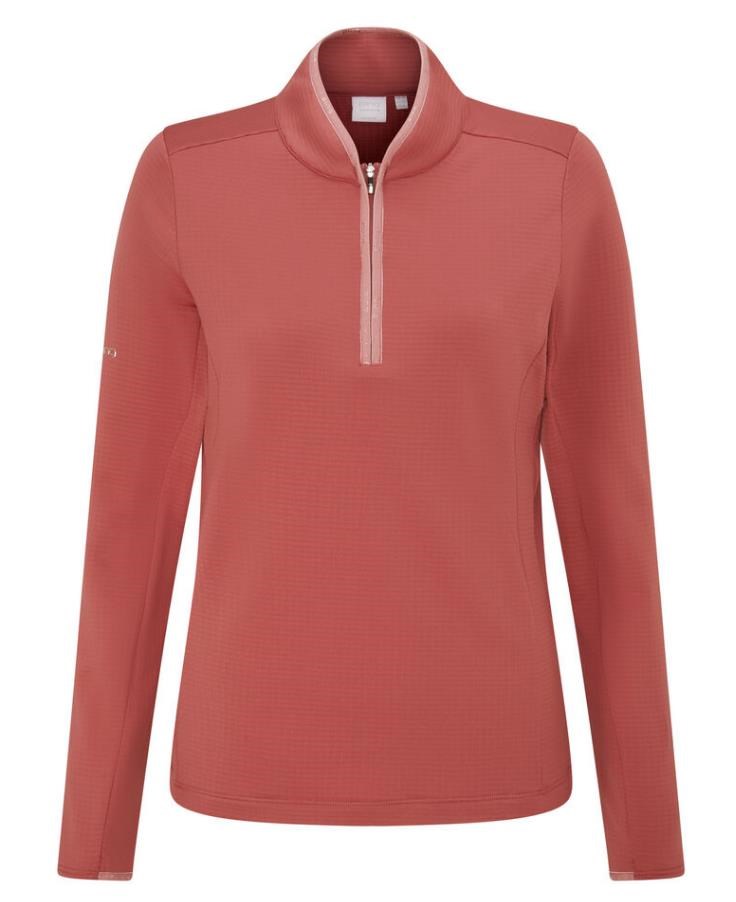 Ping Abigale Performance FleeceDamen Poloshirt, rosa