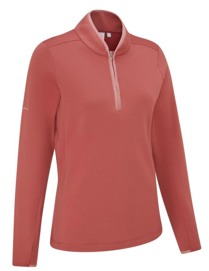 Ping Abigale Performance FleeceDamen Poloshirt, rosa