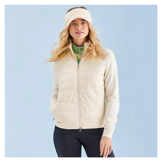Ping Fran Hybrid full-zip Damenjacke, chalk/egret