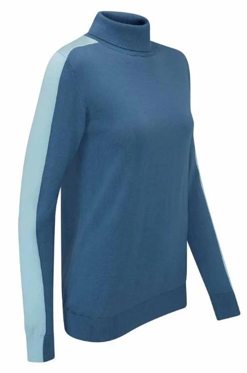 Ping Lockett Roll neck Damen Pullover, blue fusion/crystal blue