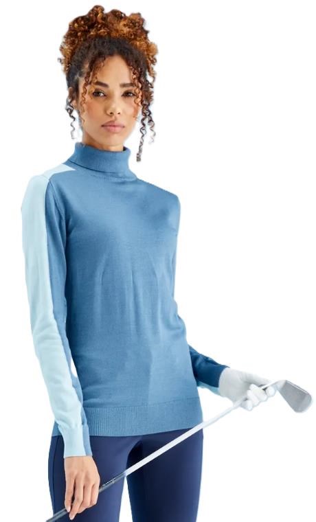 Ping Lockett Roll neck Damen Pullover, blue fusion/crystal blue