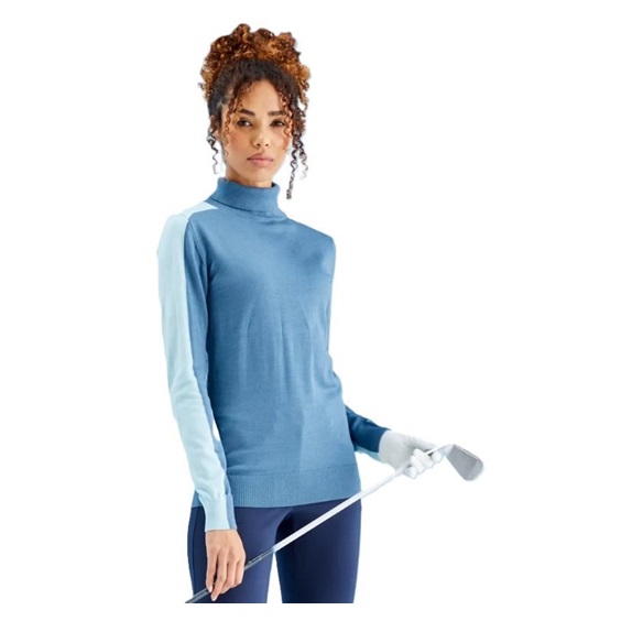 Ping Lockett Roll neck Damen Pullover, blue fusion/crystal blue