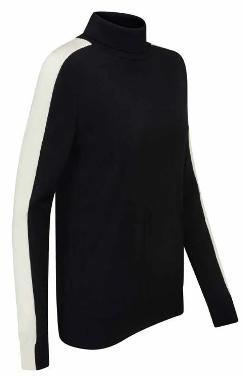 Ping Lockett Roll neck Damen Pullover, black/chalk