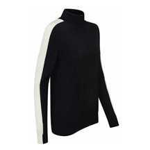 Ping Lockett Roll neck Damen Pullover, black/chalk