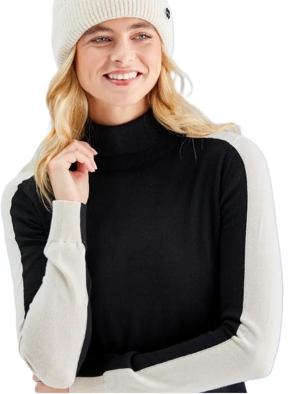 Ping Lockett Roll neck Damen Pullover, black/chalk
