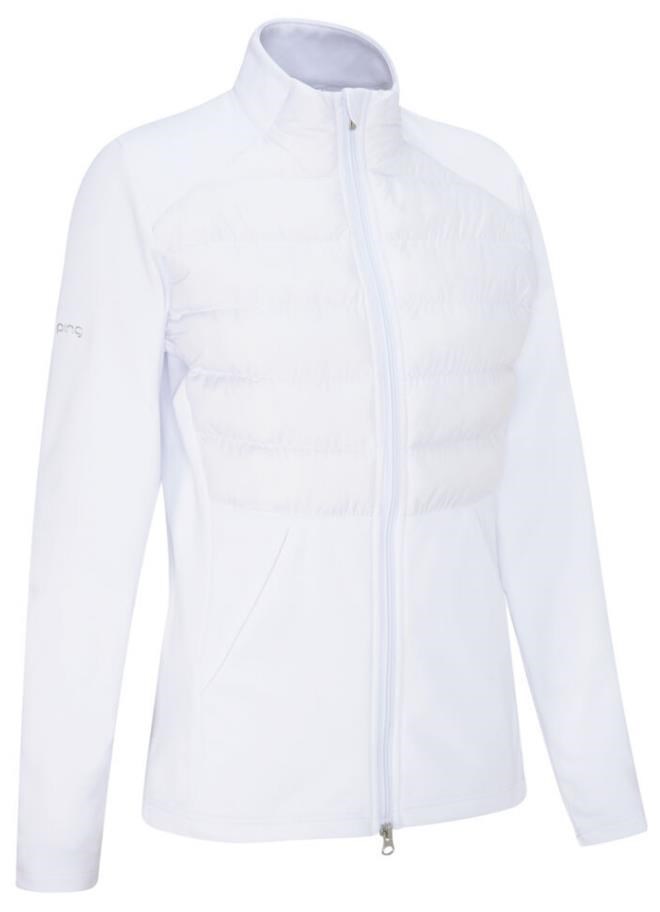 Ping Clare Zoned fleece Damenjacke, weiss