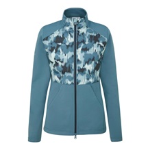 Ping Clare Zoned fleece Damenjacke, blue fusion/navy multi
