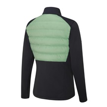 Ping Clare Zoned fleece Damenjacke, black/eucalyptus multi