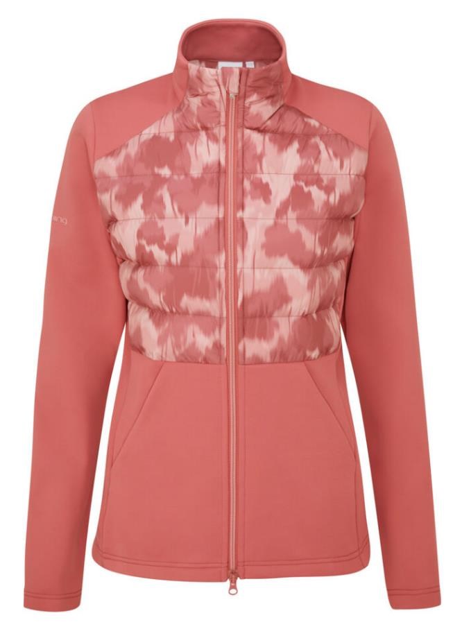Ping Clare Zoned fleece Damenjacke, rose/rose multi