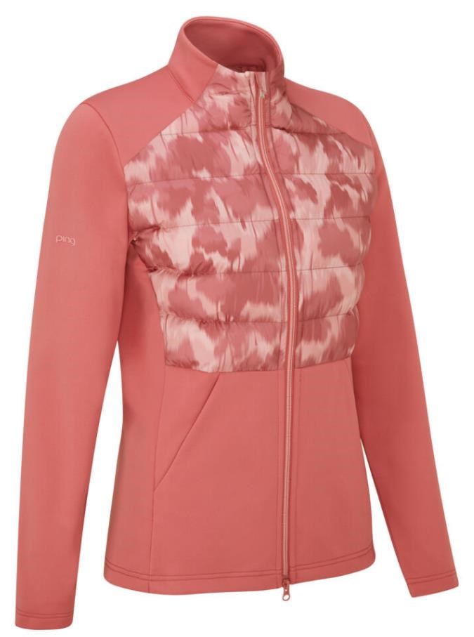 Ping Clare Zoned fleece Damenjacke, rose/rose multi