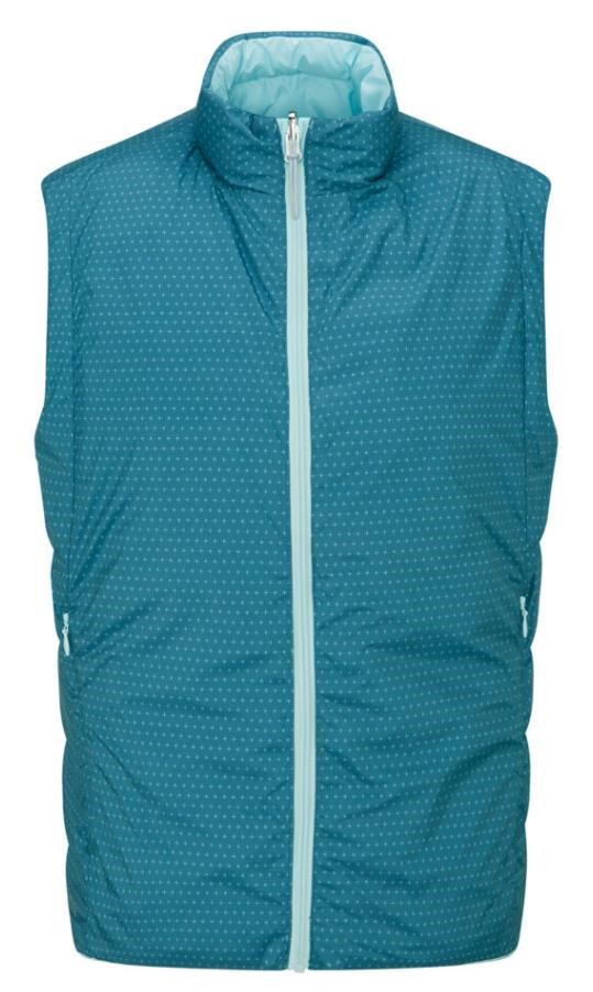 Ping Samantha Clo® insulated reversible Damen Weste, opal/blue fusion multi