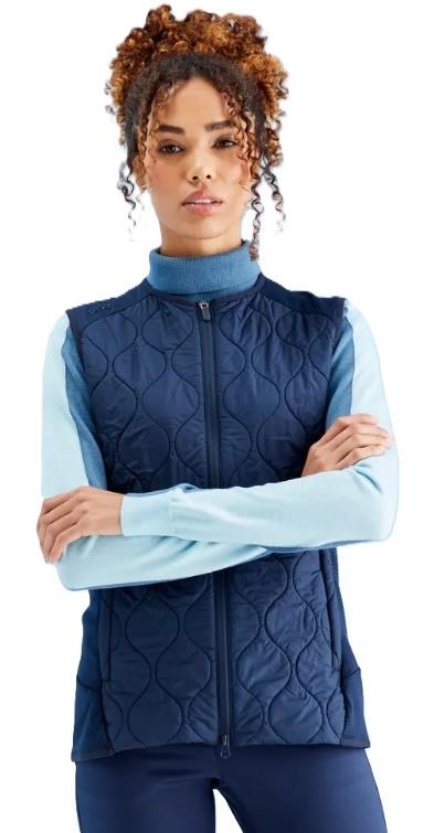 Ping Seren insulated collarless Damen Weste, dunkelblau