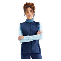 Ping Seren insulated collarless Damen Weste, dunkelblau
