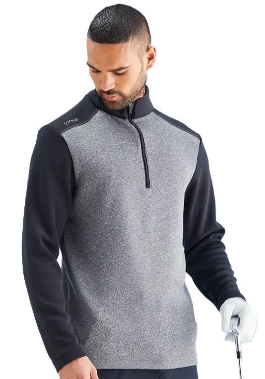 Ping Ramsey Herren Sweatshirt, black marl/black