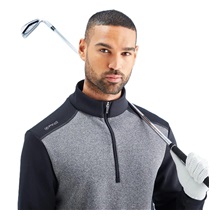 Ping Ramsey Herren Sweatshirt, black marl/black