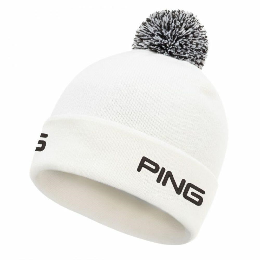 PING Cresting Knit Herren Wintermütze, weiss
