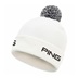 PING Cresting Knit Herren Wintermütze, weiss
