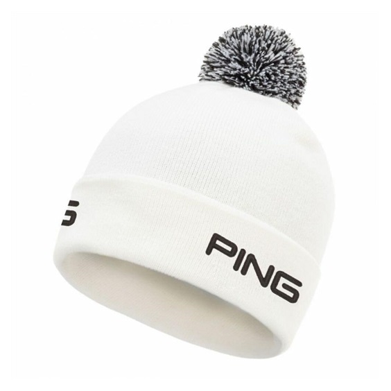 PING Cresting Knit Herren Wintermütze, weiss