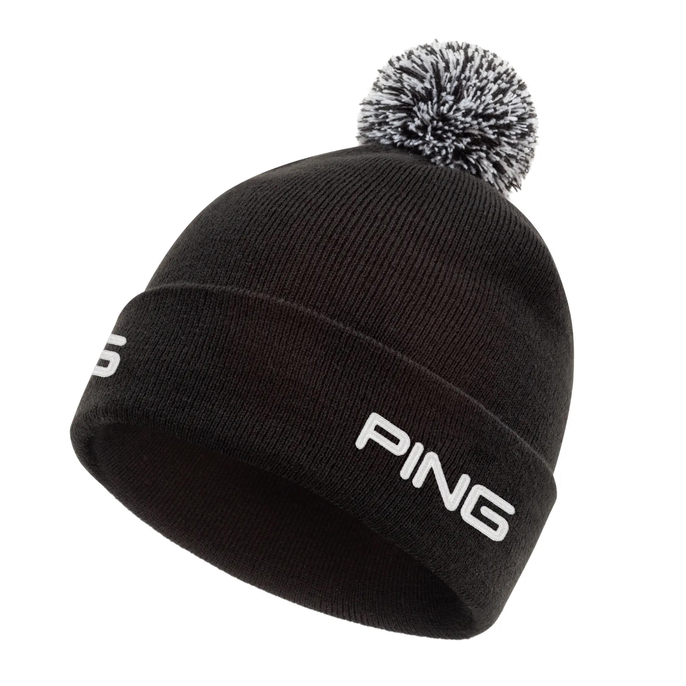 PING Cresting Knit Herren Wintermütze, schwarz